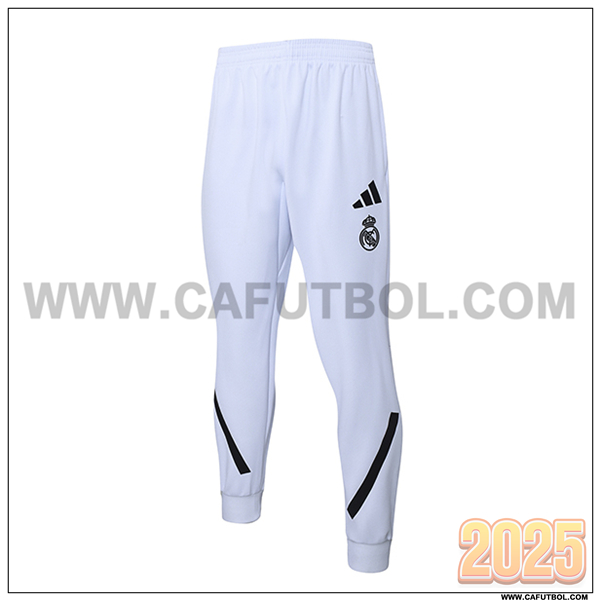Pantalones Entrenamiento Real Madrid Blanco/Negro 2025/26