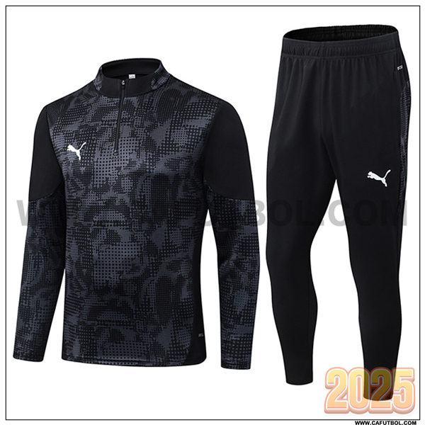 Chandal de Futbol PUMA Negro/Gris 2025/26