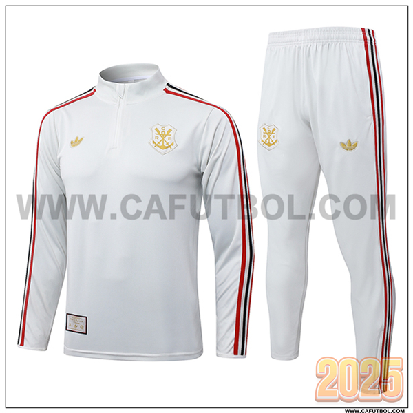 Chandal de Futbol Flamenco Gris Claro 2025/26