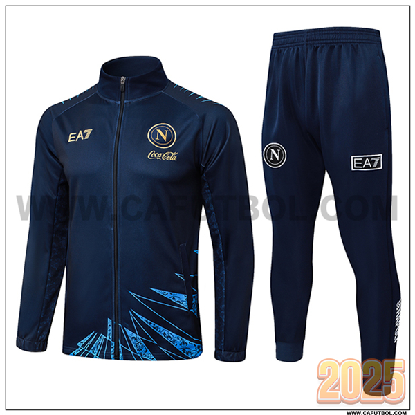 Chandal Chaquetas Futbol SSC Napoli azul real 2025/26