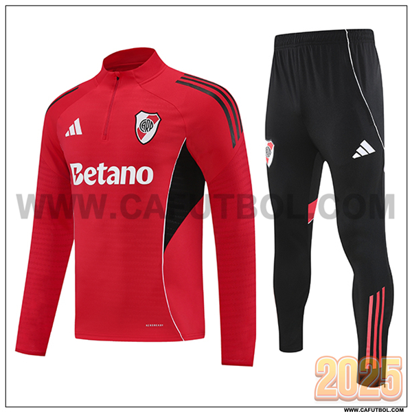Chandal de Futbol River Plate Rojo/Negro 2025/26