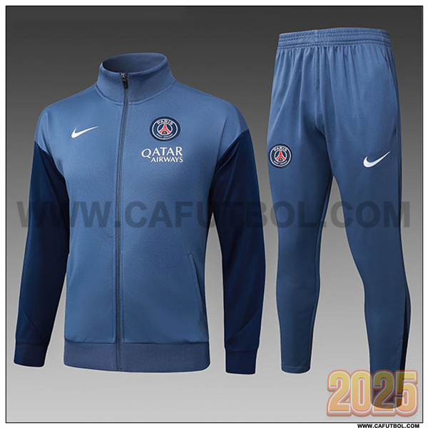 Chandal Chaquetas Futbol PSG Ninos Gris/Azul 2025/26