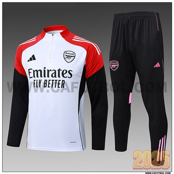 Chandal de Futbol FC Liverpool Ninos Blanco/Rojo/Negro 2025/26