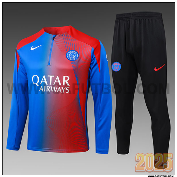 Chandal de Futbol FC Barcelona Ninos Azul/Rojo 2025/26