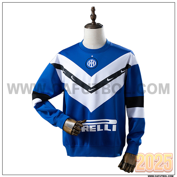 Sudadera Entrenamiento Inter Milan Azul/Blanco/Negro 2025/26