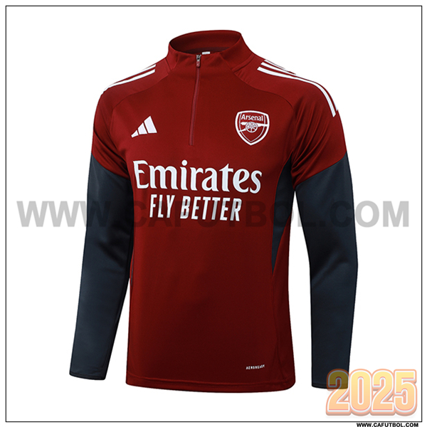 Sudadera Entrenamiento Arsenal Rojo/Gris 2025/26