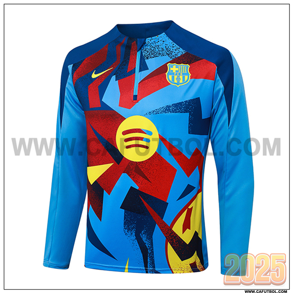Sudadera Entrenamiento FC Barcelona Azul/Rojo/Amarillo 2025/26