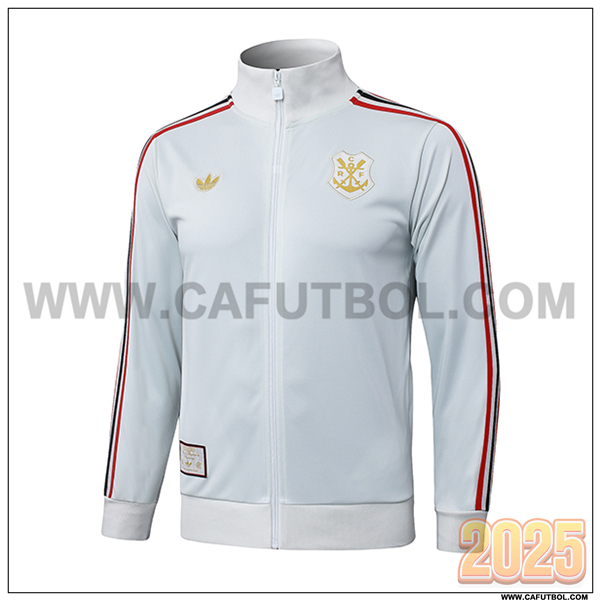 Chaquetas Futbol Flamenco Gris Claro 2025/26