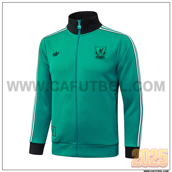 Chaquetas Futbol FC Liverpool Verde/Blanco/Negro 2025/26