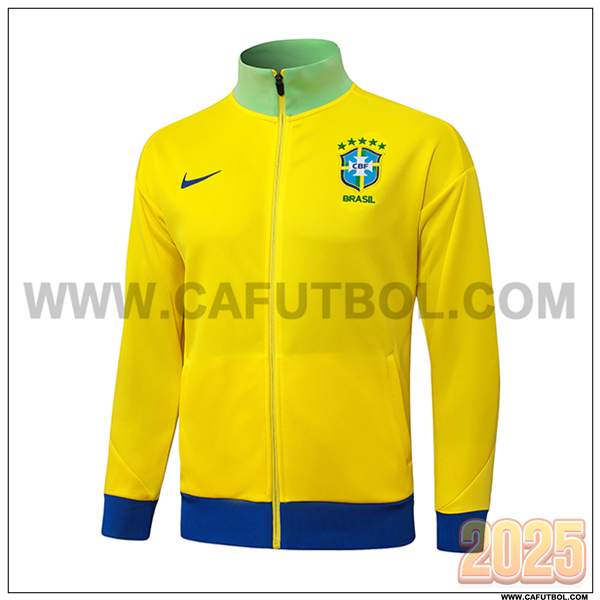 Chaquetas Futbol Brasil Amarillo/Ver/Azul 2025/26