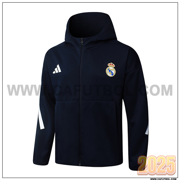 Chaqueta Con Capucha Real Madrid azul real 2025/26