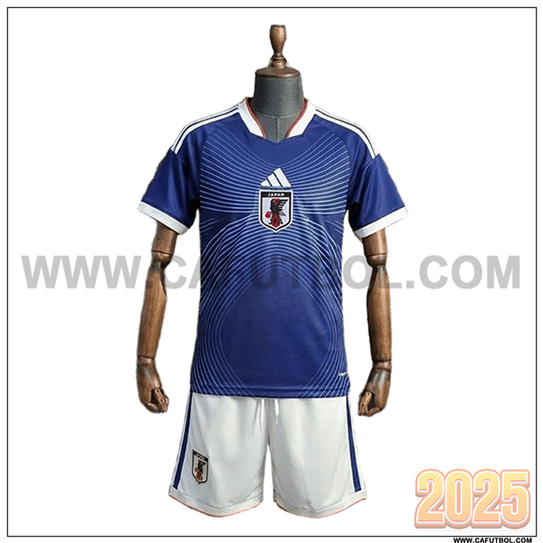 Primera Camiseta Equipo de Japon Ninos Azul Copa Mundial 2026