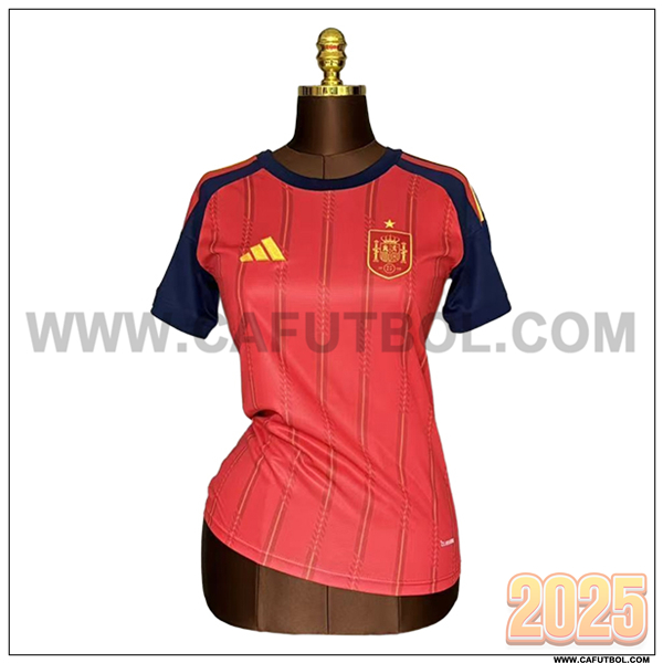Primera Camiseta Equipo de Espana Mujer Rojo Copa Mundial 2026