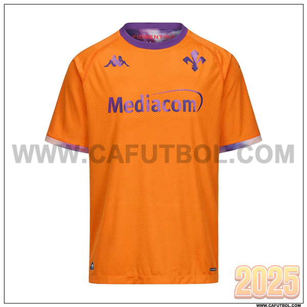 Nuevo Camiseta de ACF Fiorentina Cuatro 2025 2026 Naranja