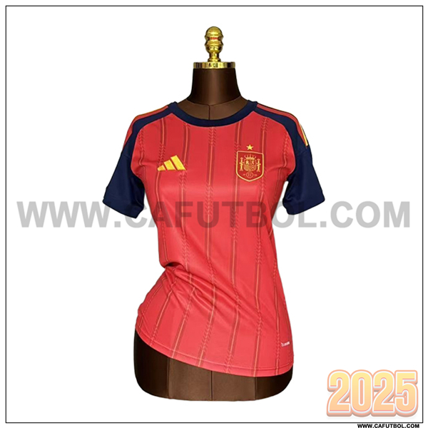 Primera Camiseta Futbol Espana Mujer Rojo 2026/2027