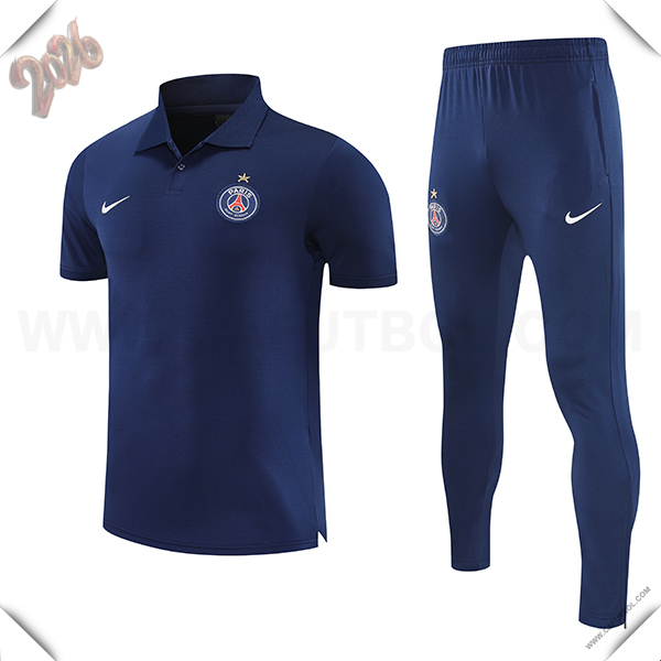 Camiseta Polo PSG Azul Oscuro 2025 2026