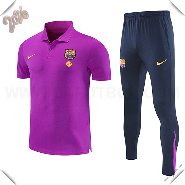 Camiseta Polo FC Barcelona Violeta 2025 2026 -02