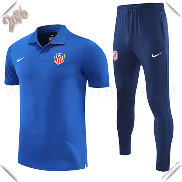 Camiseta Polo Atletico Madrid Azul 2025 2026
