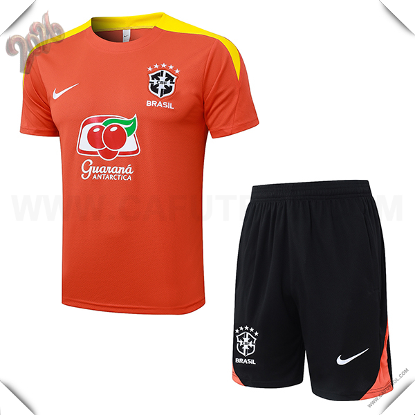 Training T-Shirt Brasil Naranja/Amarillo 2025 2026
