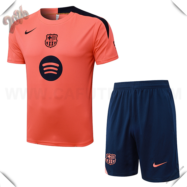 Training T-Shirt FC Barcelona Naranja/Negro 2025 2026