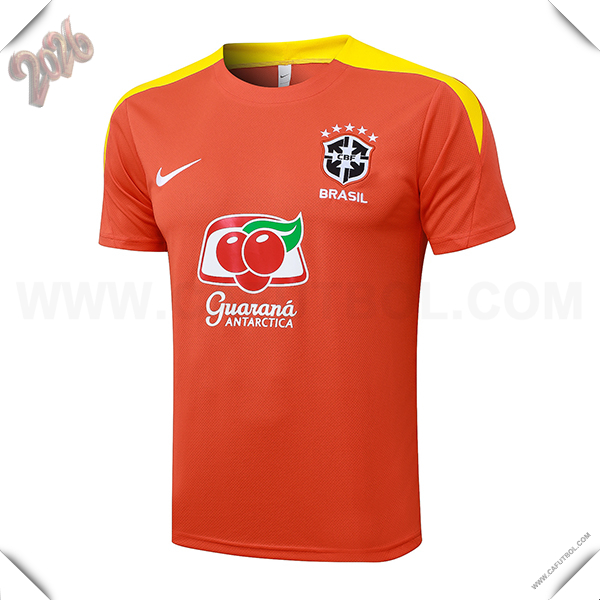 Training T-Shirt Brasil Naranja/Amarillo 2025 2026