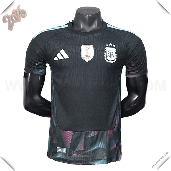 Training T-Shirt Argentina Negro/Azul 2025 2026