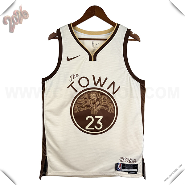Camisetas NBA Golden State Warriors (GREEN #23) 2025/26 Beige/Marrón