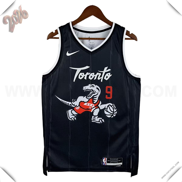 Camisetas NBA Toronto Raptors (BARRETT #9) 2025/26 Negro/Blanco
