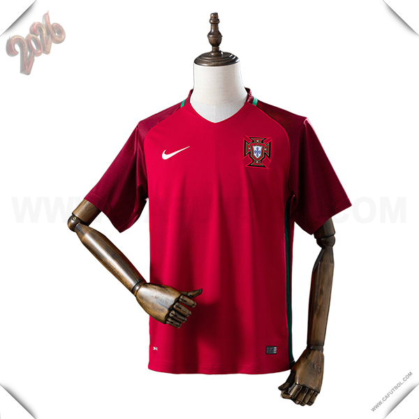 Primera Camiseta de Portugal Retro Rojo 2018