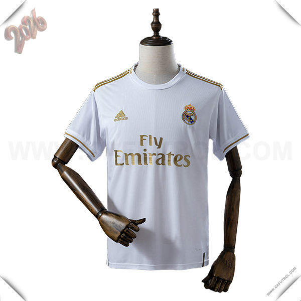Primera Camiseta de Real Madrid Retro Blanco 2019/2020