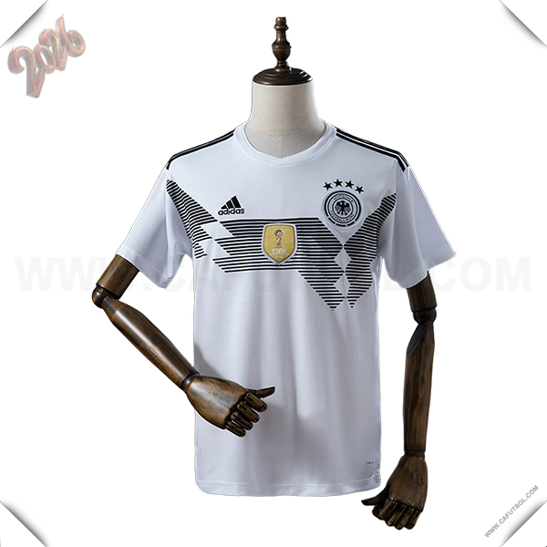 Primera Camiseta de Alemania Retro Blanco 2018