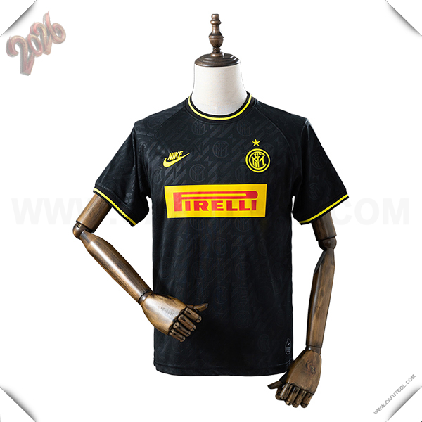 Tercero Camiseta de Inter Milan Retro Negro 2019/2020