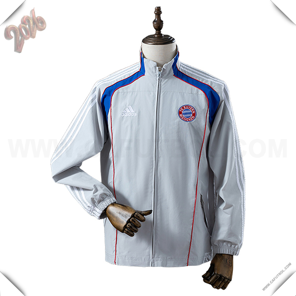 Rompevientos Bayern Munich Gris Claro 2025 2026