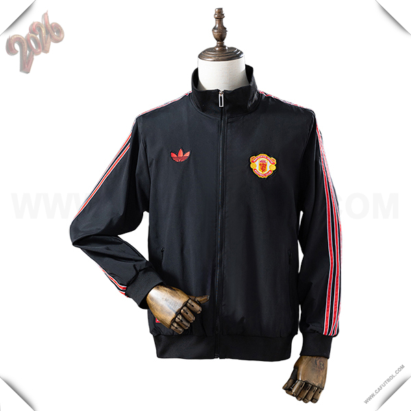 Rompevientos Manchester United Negro/Rojo 2025 2026 -03