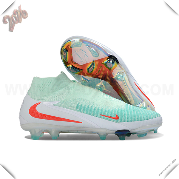 Nike Botas De Fútbol Phantom GX III Elite FG Verde/Blanco/Naranja -02