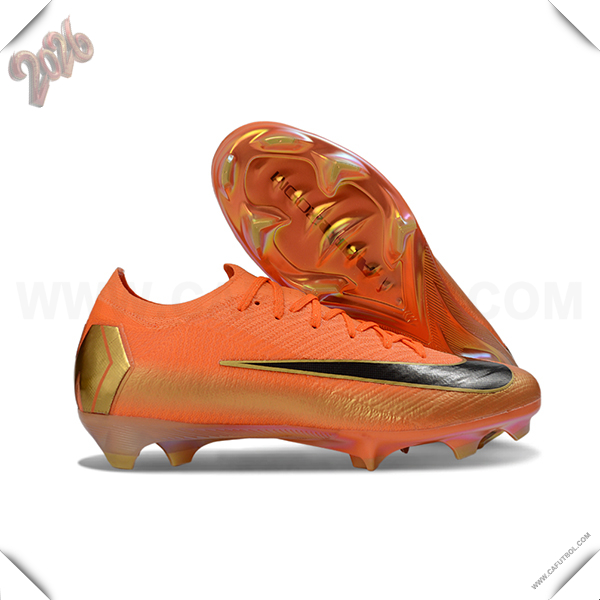 Nike Botas De Fútbol AIR Zoom Mercurial Vapor 16 Elite XXV FG Naranja/Negro -03