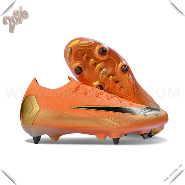 Nike Botas De Fútbol AIR ZOOM MERCURIAL VAPOR XVI ELITE SG-PRO Naranja/Negro