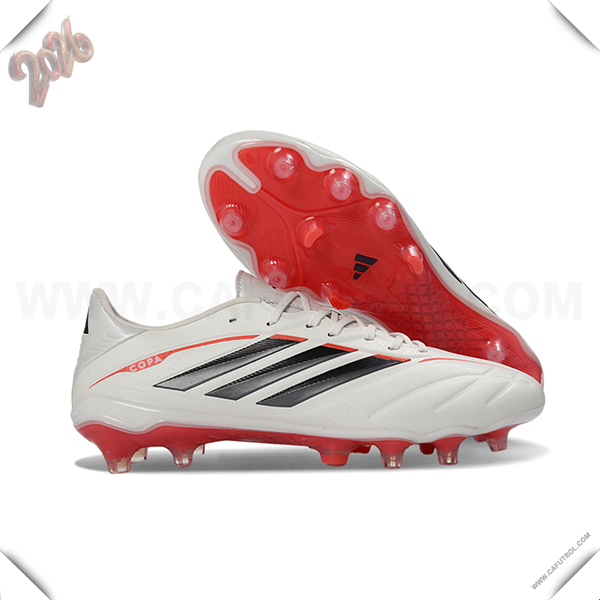 Copa Botas De Fútbol PURE IV ELITE FG Blanco/Negro/Rojo