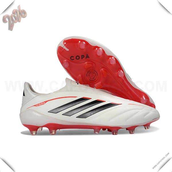 Copa Botas De Fútbol PURE IV ELITE FG Blanco/Negro/Rojo -02