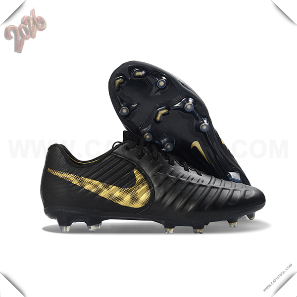 Nike Botas De Fútbol Tiempo Legend VII Elite LUXE FG Negro/Amarillo