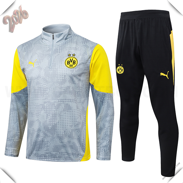 Chandal de Futbol Dortmund BVB Gris/Amarillo 2025 2026