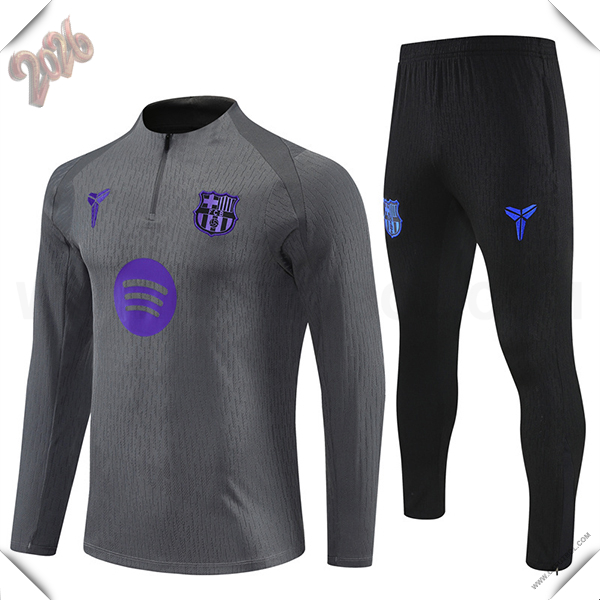 Chandal de Futbol FC Barcelona Gris/Violeta 2025 2026