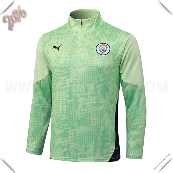 Sudadera Entrenamiento Manchester City Verde 2025 2026