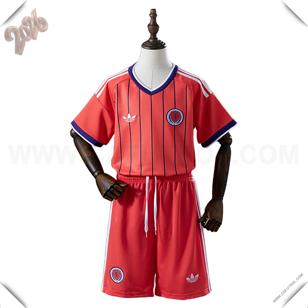Segunda Camiseta Equipo de Escocia Ninos Rojo Copa Mundial 2026