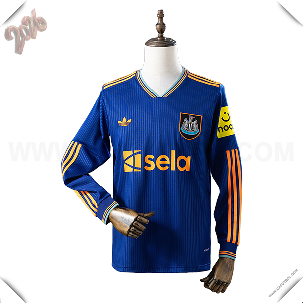 Tercero Camiseta de Newcastle United Mangas Largas Azul 2025 2026