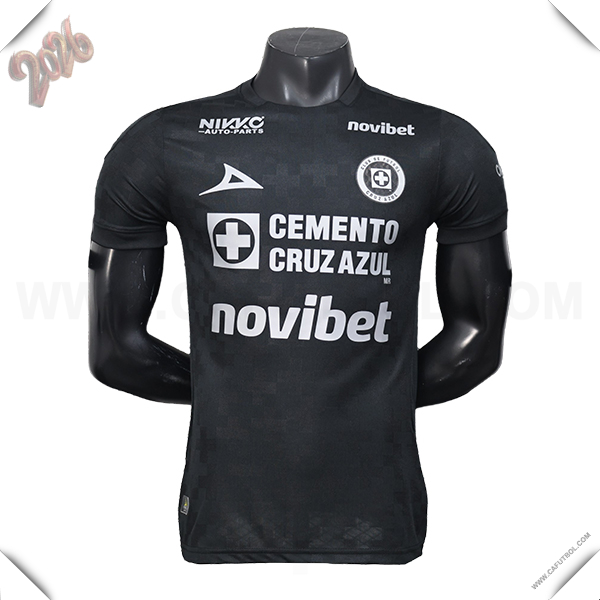 Tercero Camiseta de Cruz Azul Negro 2025 2026