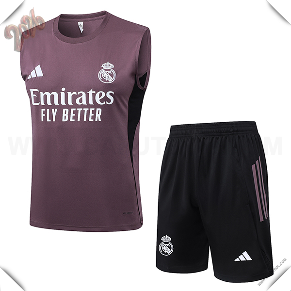 Camiseta Entrenamiento sin mangas Real Madrid Violeta/Negro 2025/2026