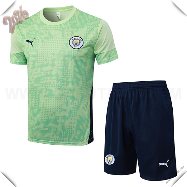 Training T-Shirt Manchester City Verde/Azul 2025/2026
