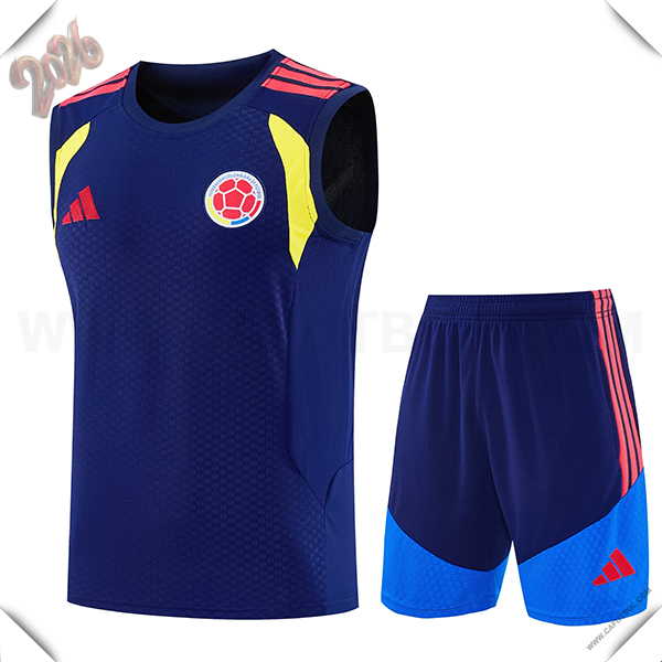 Camiseta Entrenamiento sin mangas Colombia azul real 2025/2026