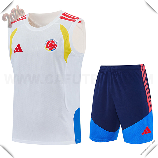 Camiseta Entrenamiento sin mangas Colombia Blanco 2025/2026